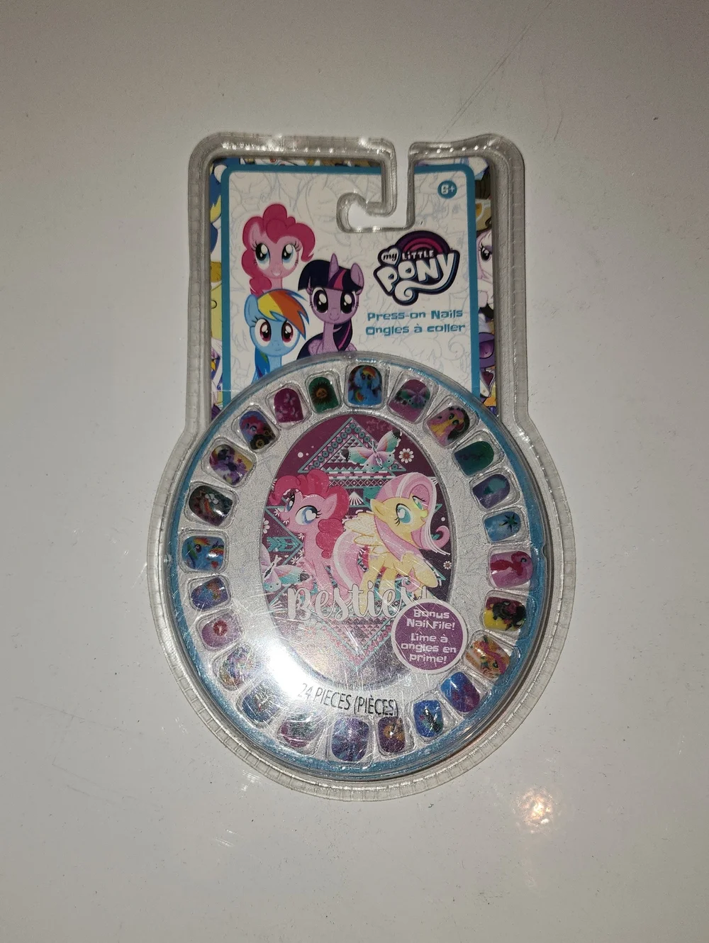 My Little Pony Press-On Nails - Pink, Purple, Blue, Yellow
